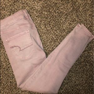 Blush pink jeans